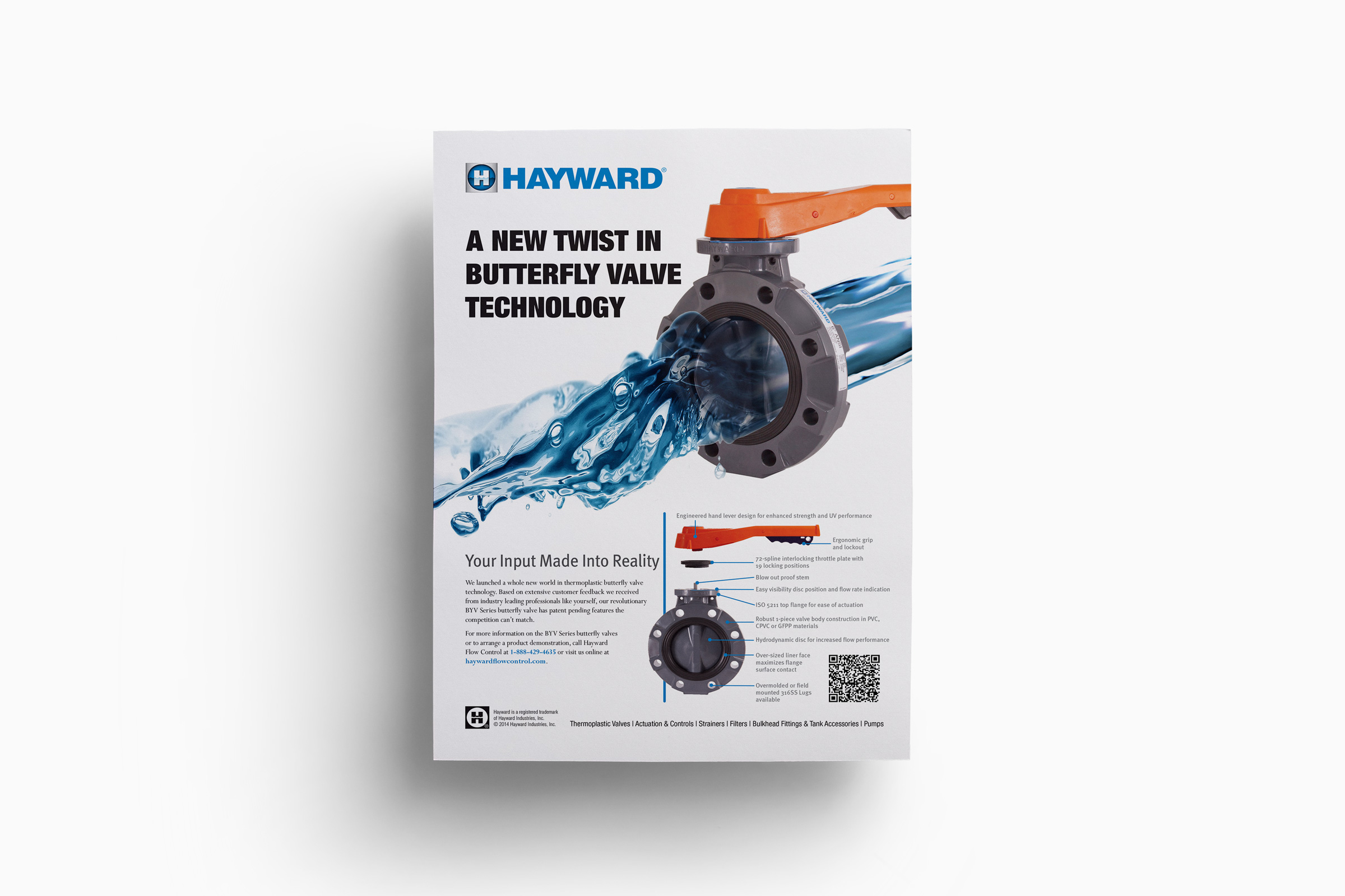Hayward Butterfly Valve Print Ad DENNISON CREATIVE